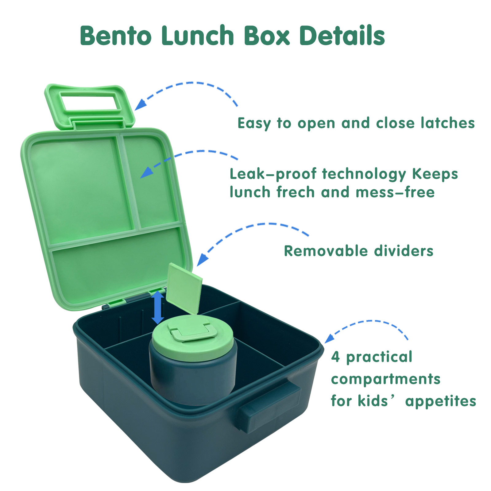 1 Set Bento Lunch Box for Kids - Food Storage Oven Safe ulasan dan harga