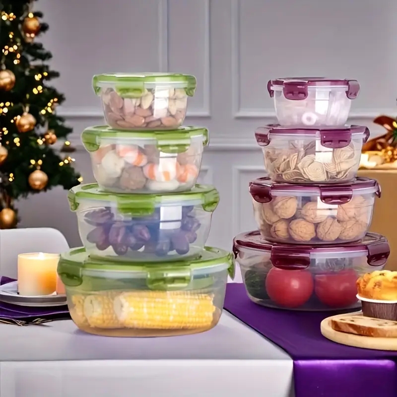 4 Plastic Food Storage Contain - Food Storage Meals ulasan dan harga