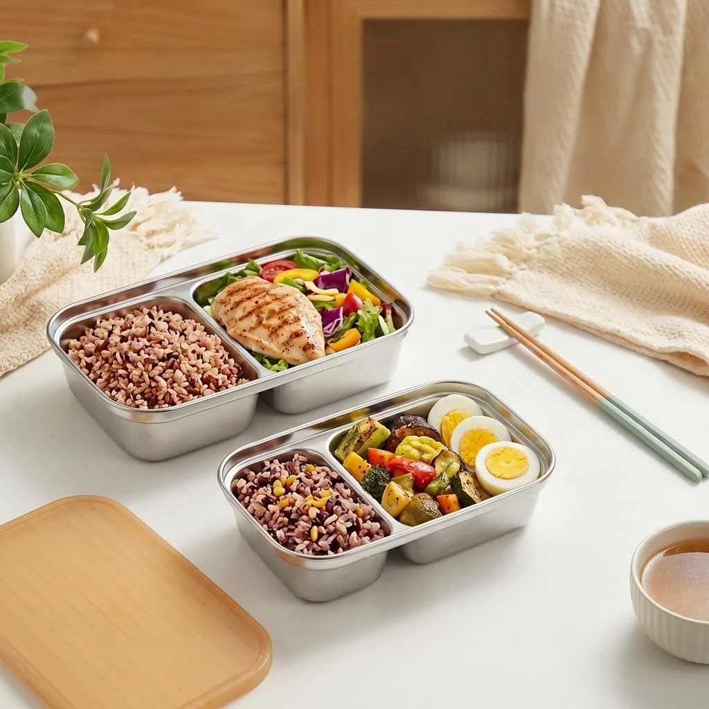 304 Stainless Steel Bento Box  - Food Storage Oven Safe ulasan dan harga